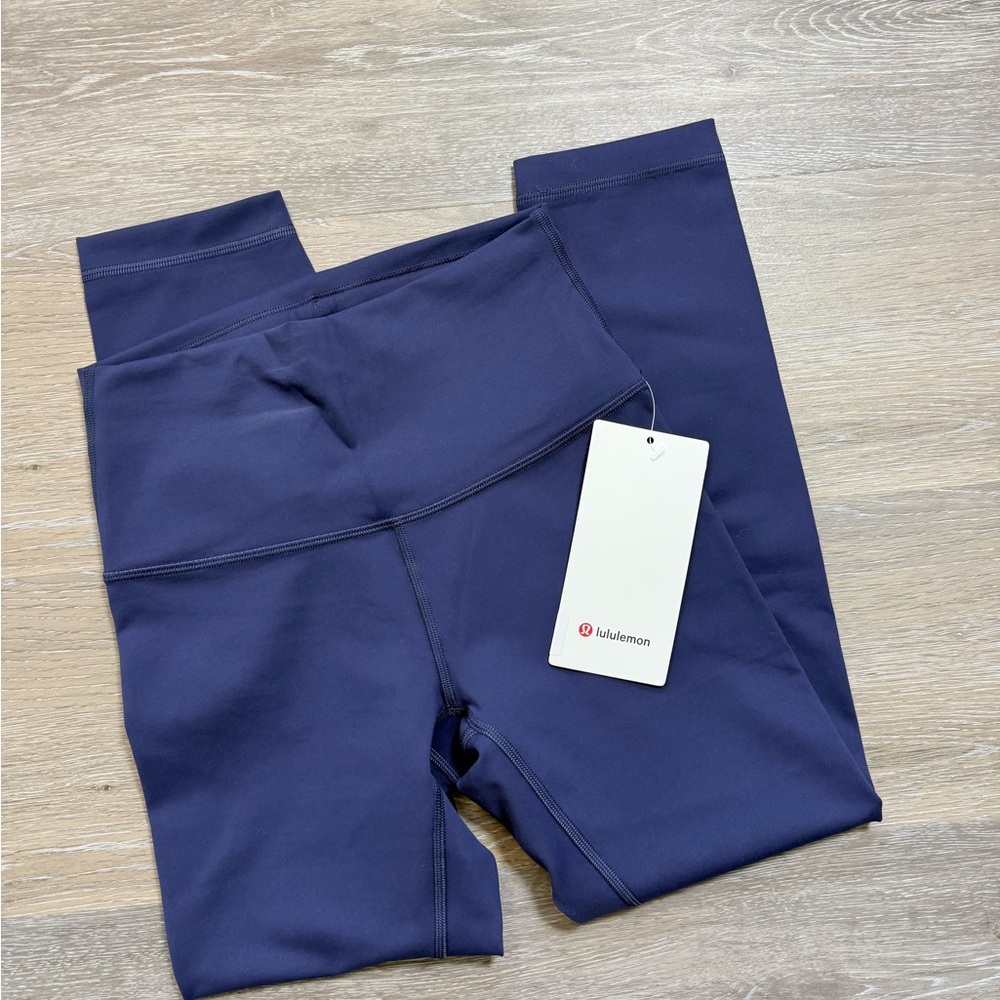 Lululemon Wunder Train HR Crop 23” Tights - Night Sea - Picture 2 of 4